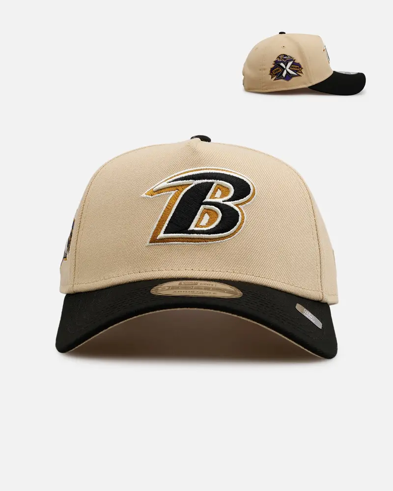 New Era Baltimore Ravens 'Vintage' 9Forty A-Frame Snapback Vegas Gold 1