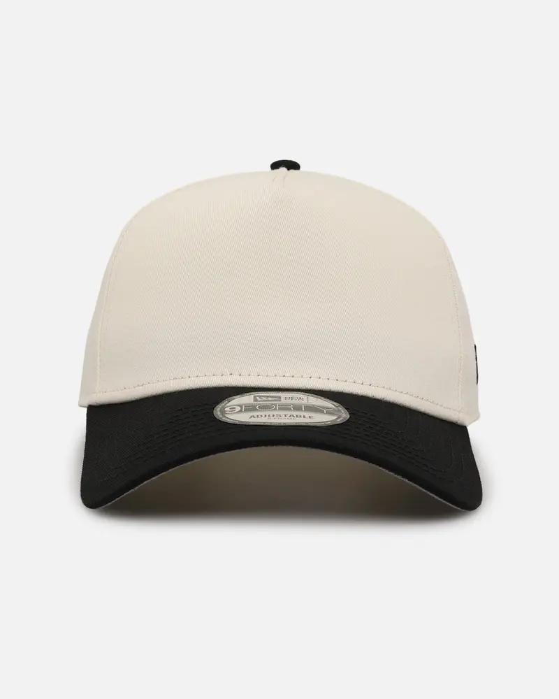 New Era Blank 9Forty A-Frame Snapback Chrome Black 1