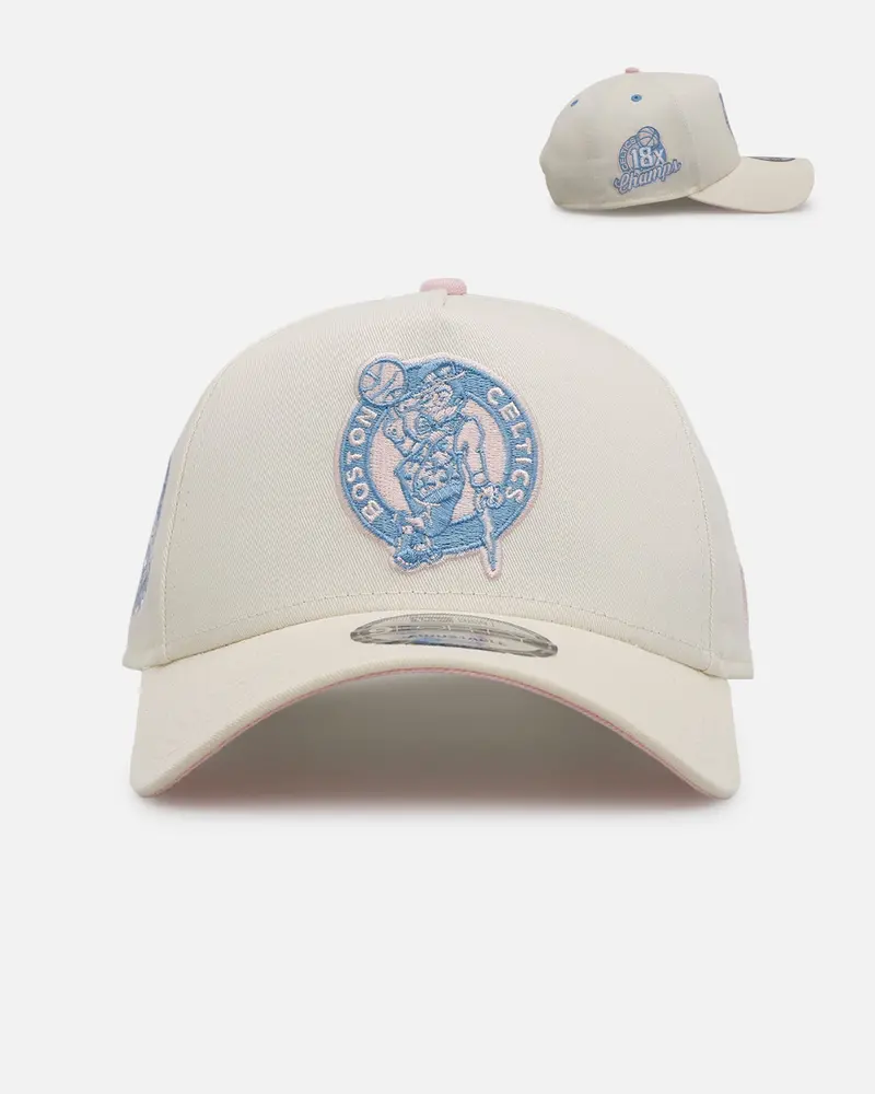 New Era Boston Celtics 'Pastel' 9Forty A-Frame Snapback Chrome White 1
