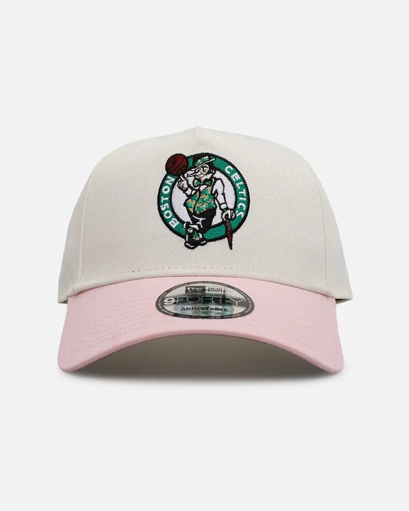 New Era Boston Celtics 'Pink Lemonade' 9Forty A-Frame Snapback Pink/Yellow 1