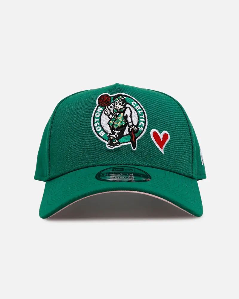 New Era Boston Celtics 'Team Color Hearts' 9Forty A-Frame Snapback Official Team Color 1