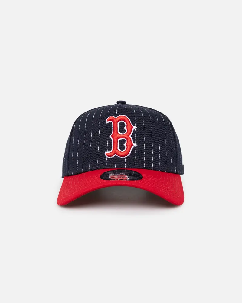 New Era Boston Red Sox '2-Tone Pinstripe' 9Forty A-Frame Snapback Pinstripe 1