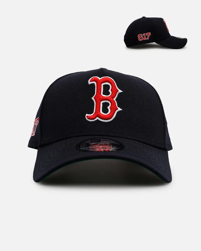 New Era Boston Red Sox 'Area Codes' 9Forty A-Frame Snapback Navy 1