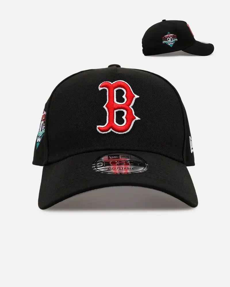 New Era Boston Red Sox 'Black And Team Color' 9Forty A-Frame Snapback Black/Official Team Color 1