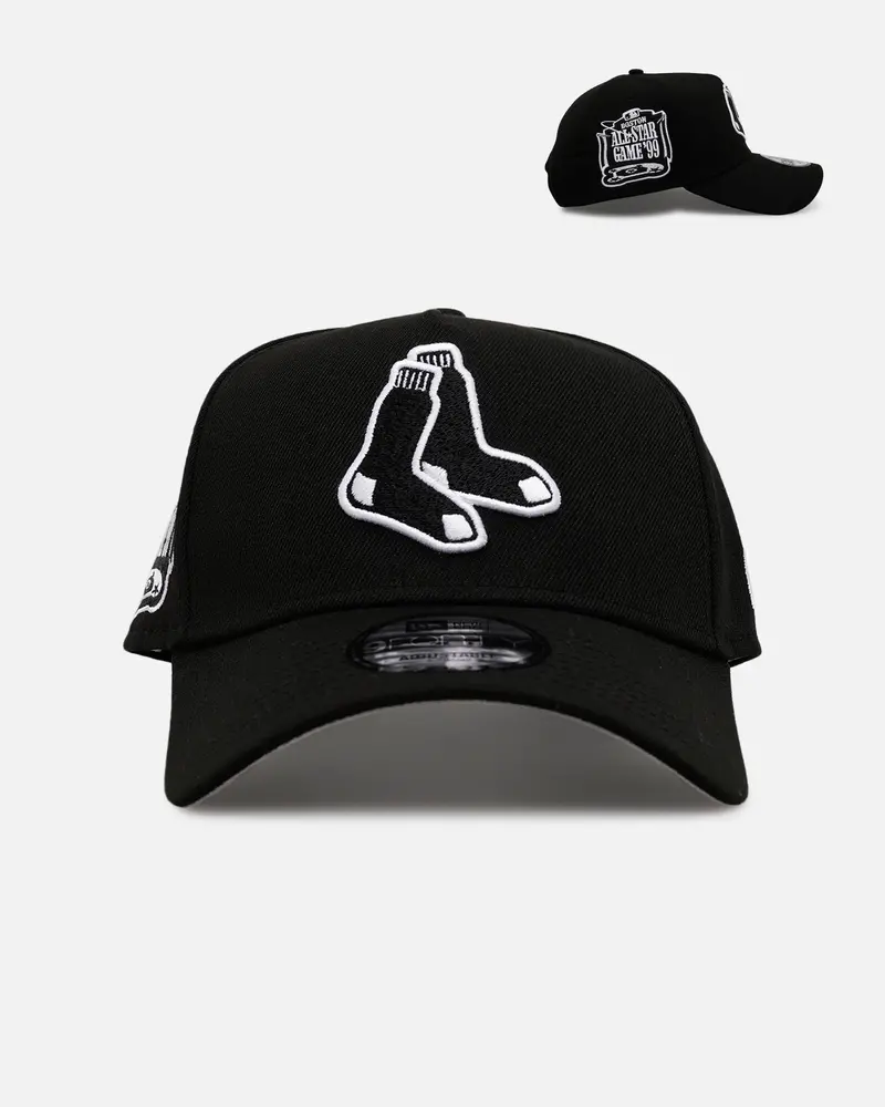 New Era Boston Red Sox 'Black And White' 9Forty A-Frame Snapback Black/White 1