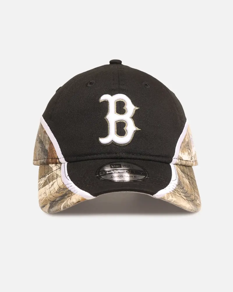 New Era Boston Red Sox 'Black Realtree' 9Twenty Strapback Black/Realtree 1