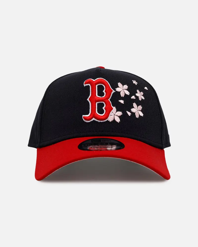 New Era Boston Red Sox 'Cherry Blossoms' 9Forty A-Frame Snapback Official Team Color 1