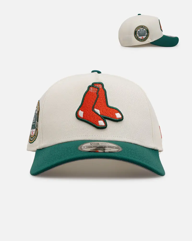 New Era Boston Red Sox 'Citrus' 9Forty A-Frame Snapback Chrome/Green/Orange 1