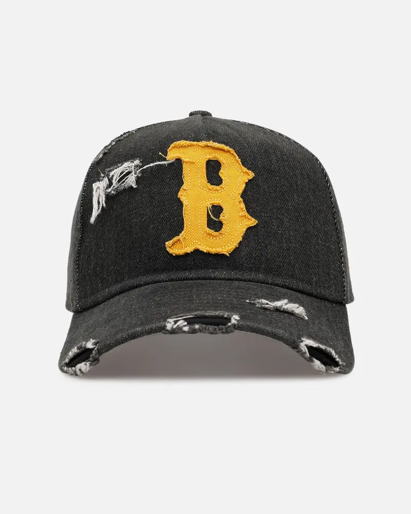 New Era Boston Red Sox 'Denim 2.0' 9Forty A-Frame Strapback Black 1