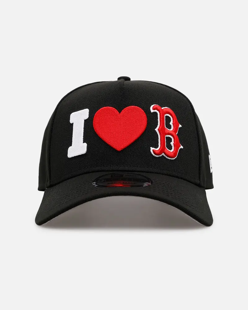 New Era Boston Red Sox 'Love' 9Forty A-Frame Snapback Black 1