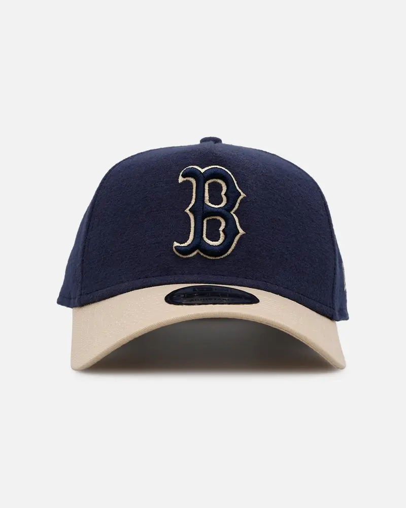 New Era Boston Red Sox 'Moleskin' 9Forty A-Frame Snapback Navy 1