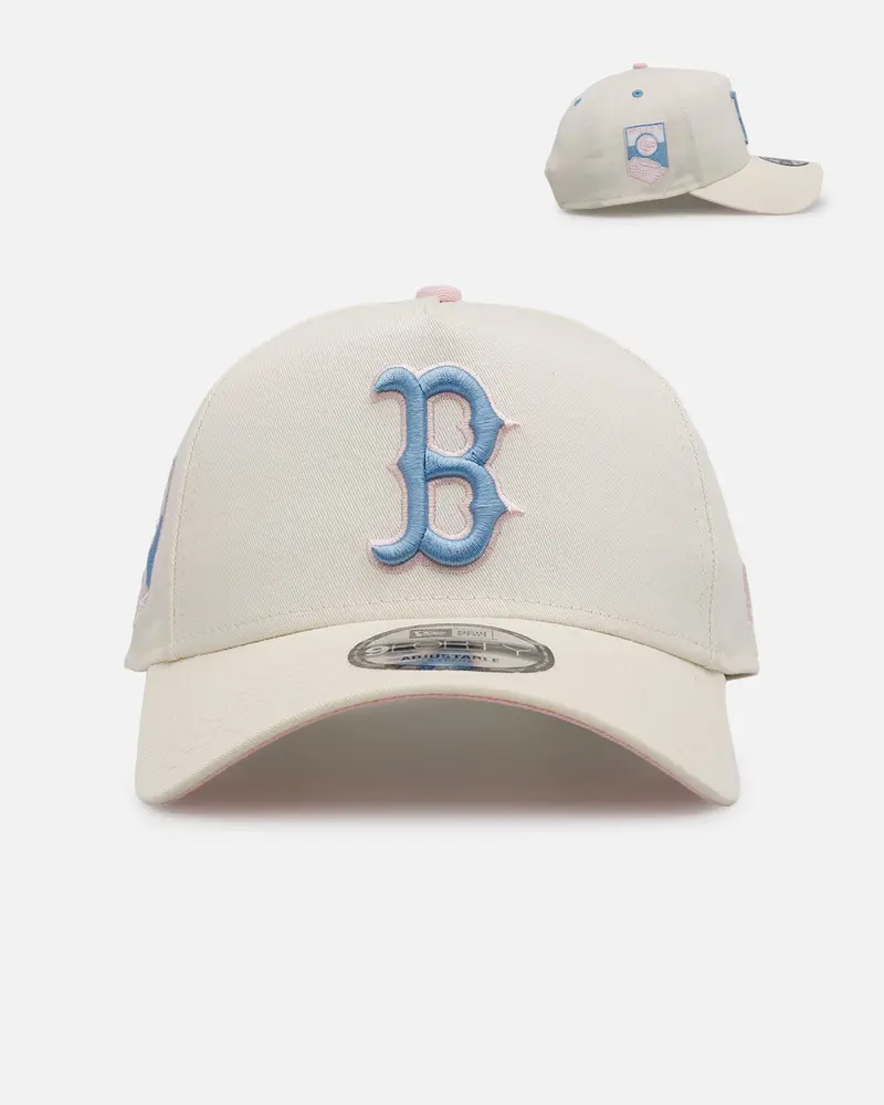 New Era Boston Red Sox 'Pastel' 9Forty A-Frame Snapback Chrome White 1