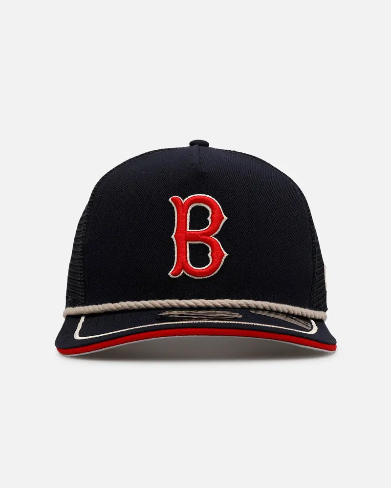 New Era Boston Red Sox 'Spring Injection' 9Fifty A-Frame Trucker Snapback Navy 1
