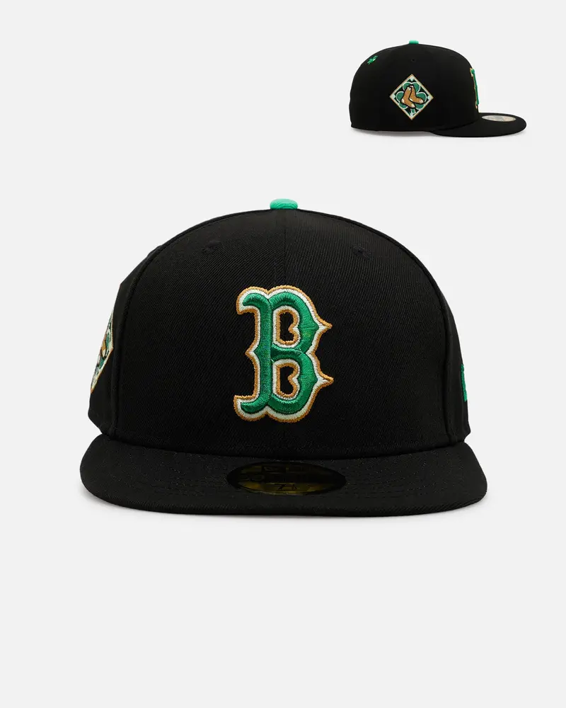 New Era Boston Red Sox 'St. Patrick's Day' 59Fifty Fitted Black/Green 1