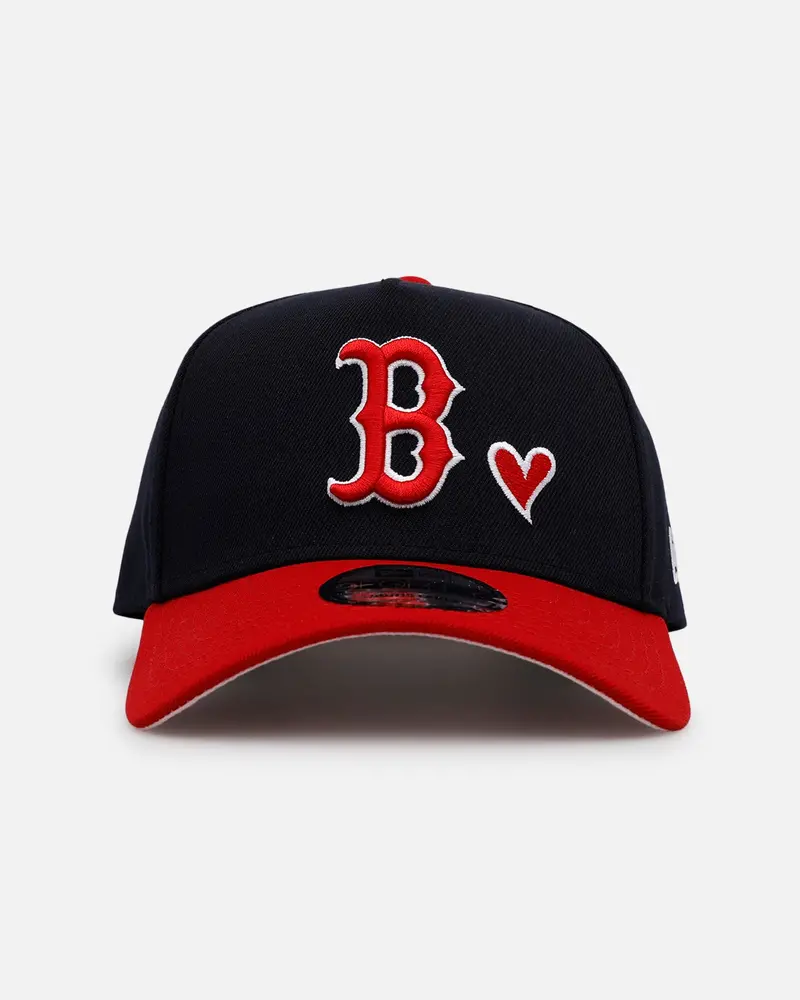 New Era Boston Red Sox 'Team Color Hearts' 9Forty A-Frame Snapback Navy/Red 1