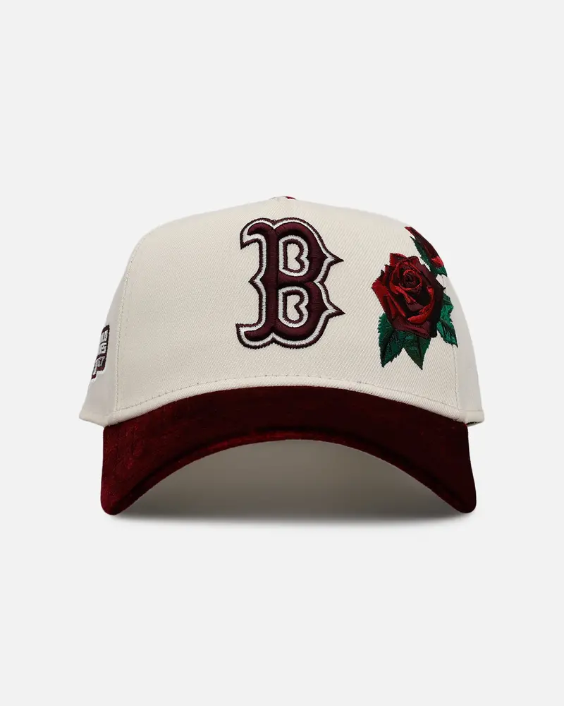 New Era Boston Red Sox 'Velvet Roses' 9Forty A-Frame Snapback Chrome 1
