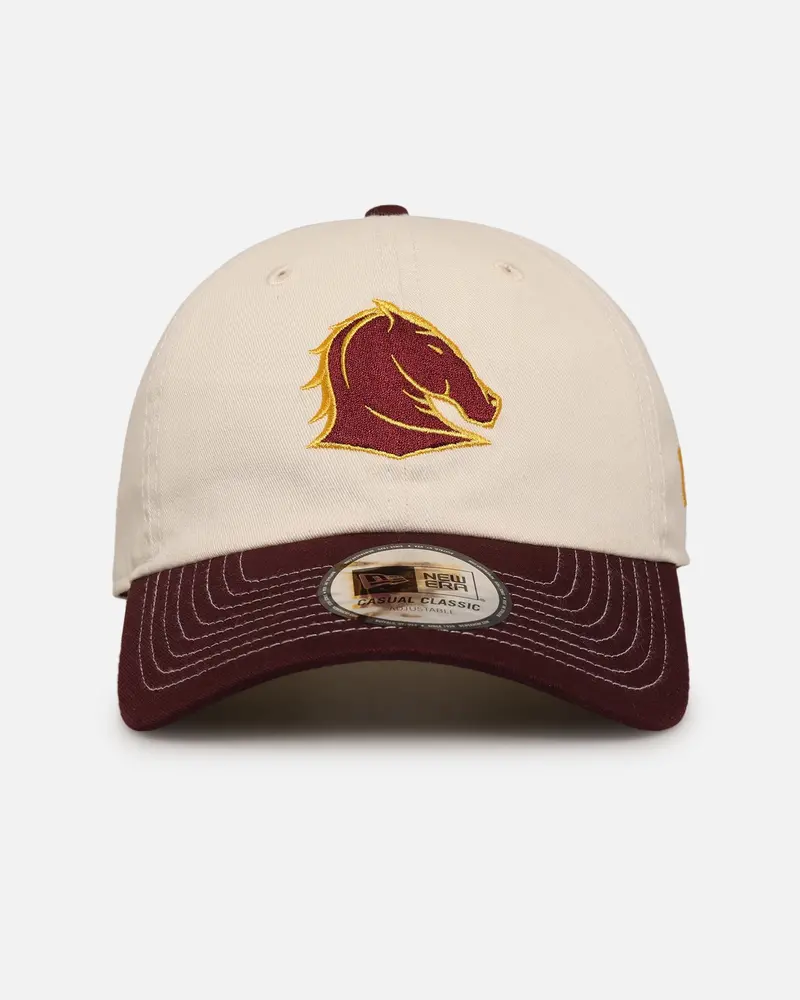 New Era Brisbane Broncos 'Nrl 2-Tone 2025 Collection' Casual Classic Strapback Chrome White 1