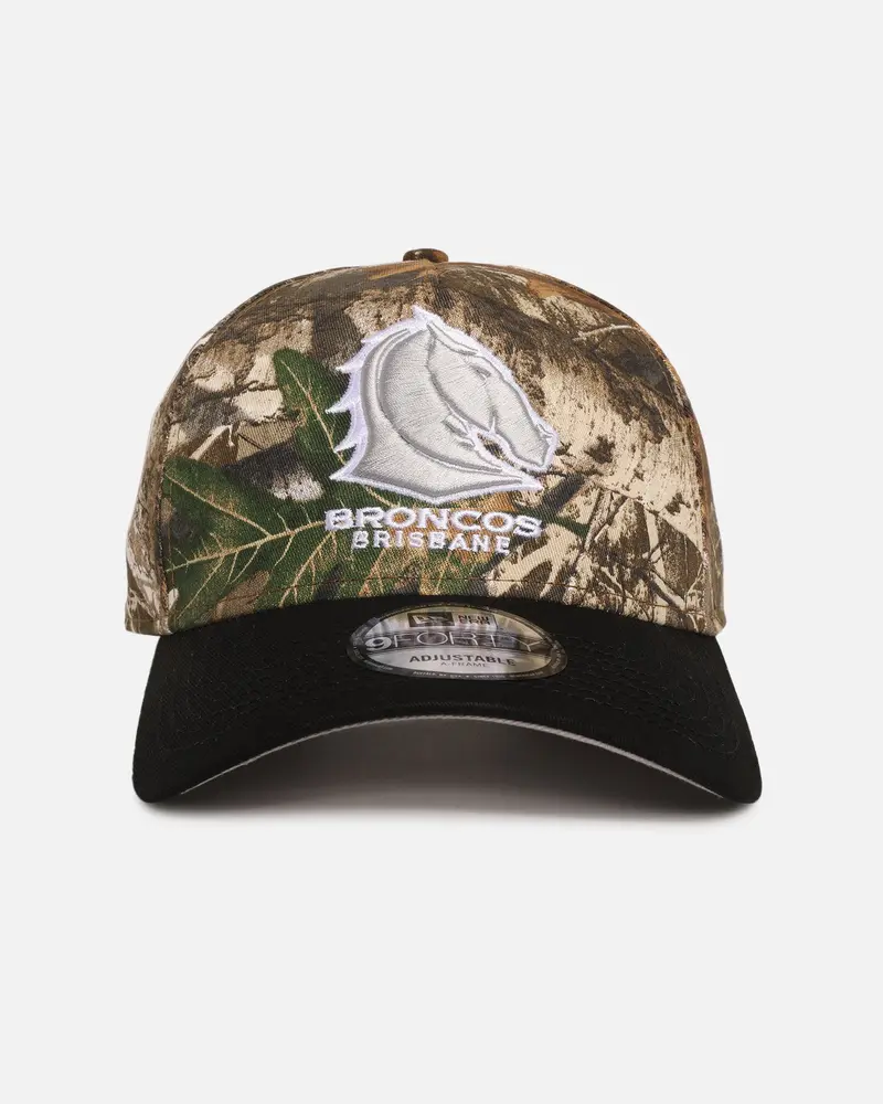 New Era Brisbane Broncos 'Nrl Real Tree' 9Forty A-Frame Snapback Real Tree Camo 1