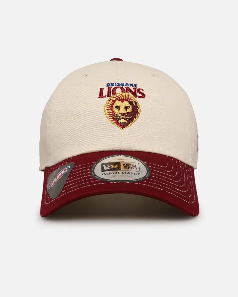 New Era Brisbane Lions 'Afl 2025 2 Tone' Casual Classic Strapback Chrome White 1