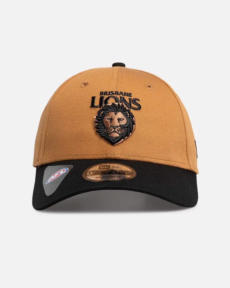 New Era Brisbane Lions 'Afl 2026' 9Forty Strapback Med Beige 1