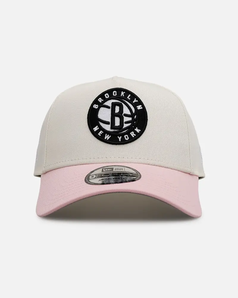 New Era Brooklyn Nets 'Pink Lemonade' 9Forty A-Frame Snapback Pink/Yellow 1