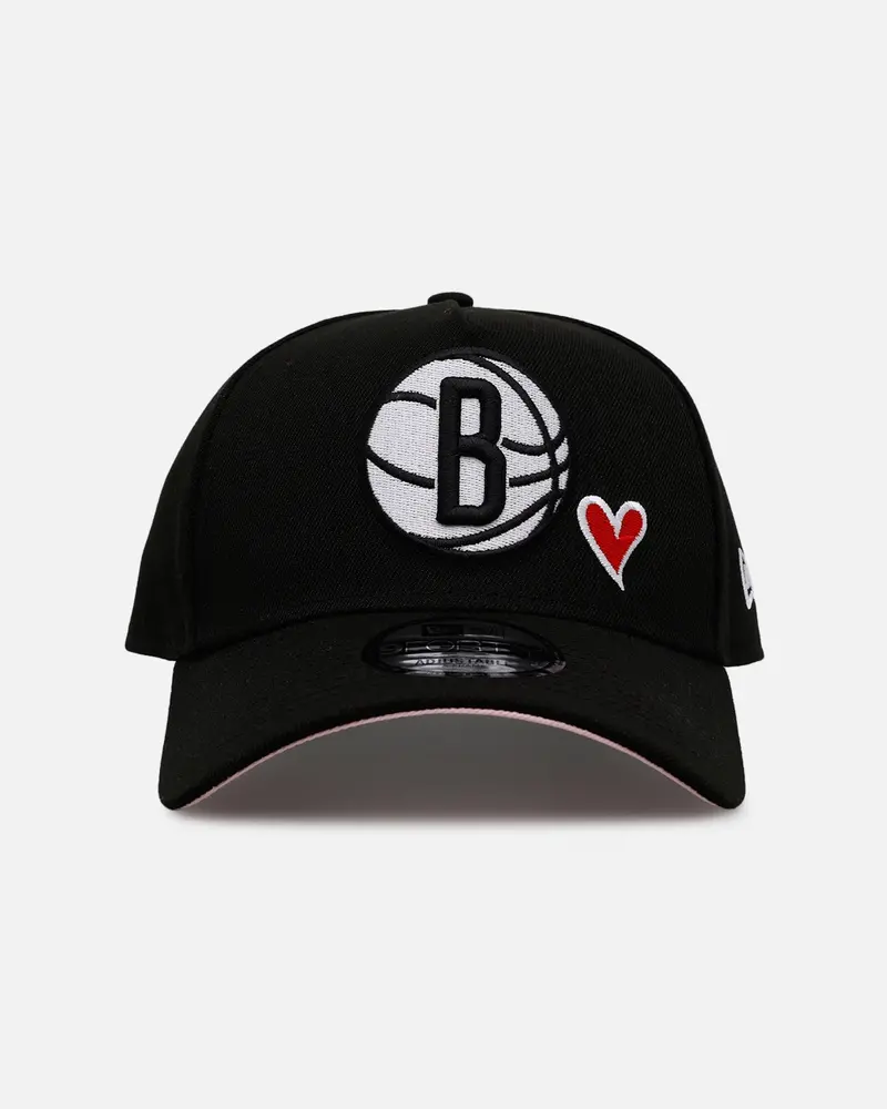 New Era Brooklyn Nets 'Team Color Hearts' 9Forty A-Frame Snapback Official Team Color 1