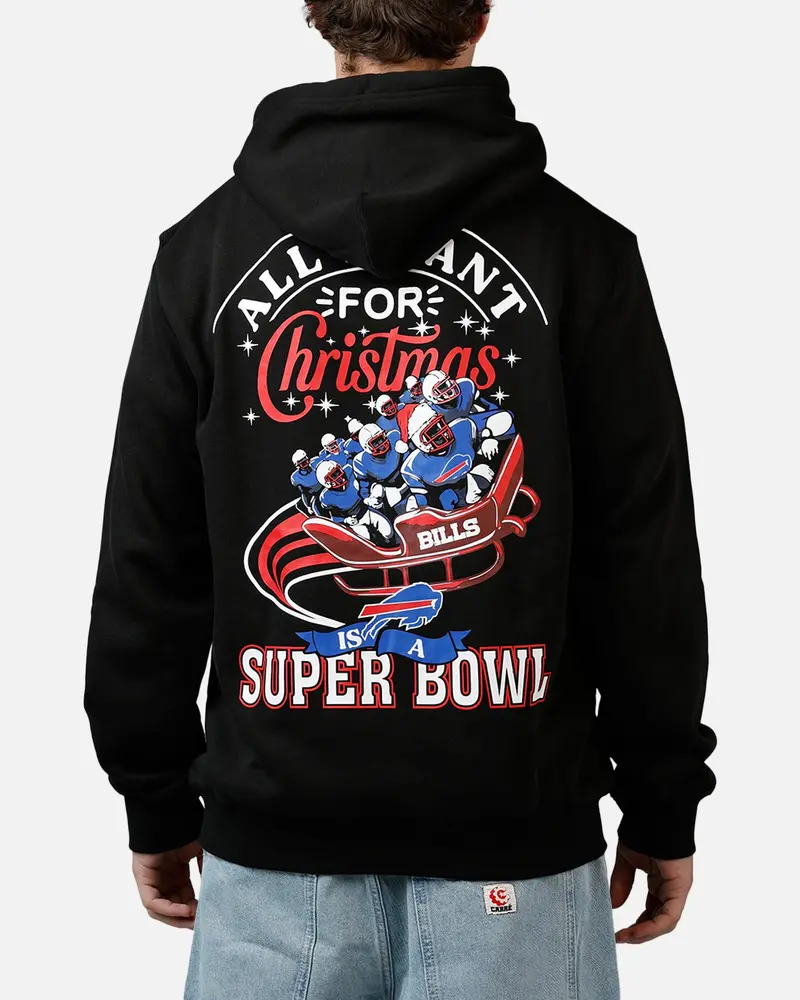 New Era Buffalo Bills All I Want For Christmas Hoodie Black 1