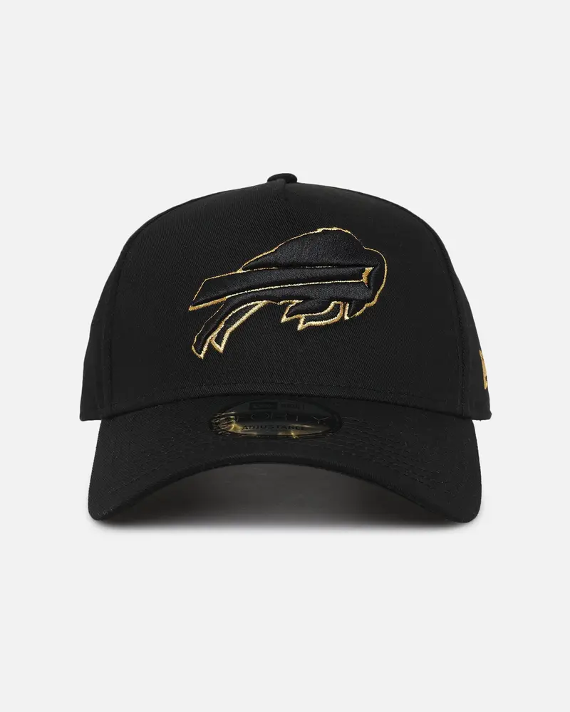 New Era Buffalo Bills 'Nfl Black & Gold Embroidery' 9Forty A-Frame Snapback Black/Gold 1