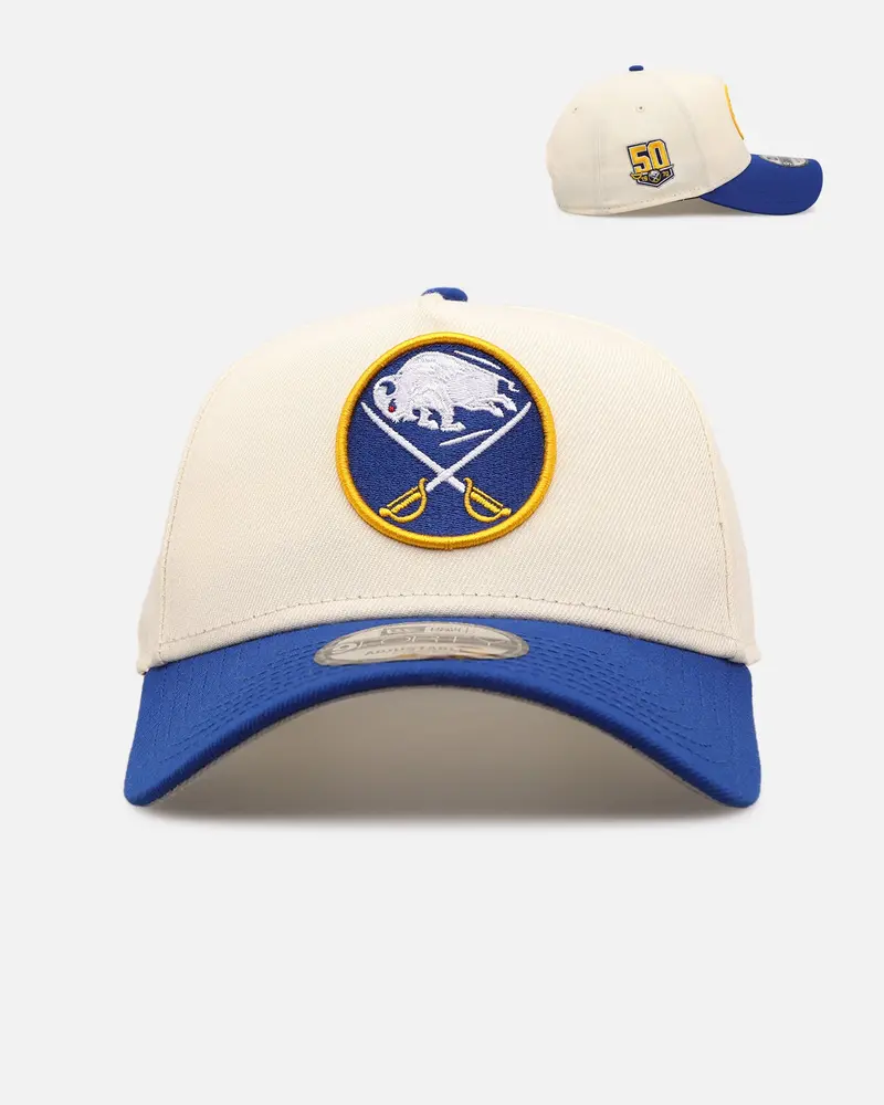 New Era Buffalo Sabres 'Team Color Visor' 9Forty A-Frame Snapback Chrome/Official Team Color 1