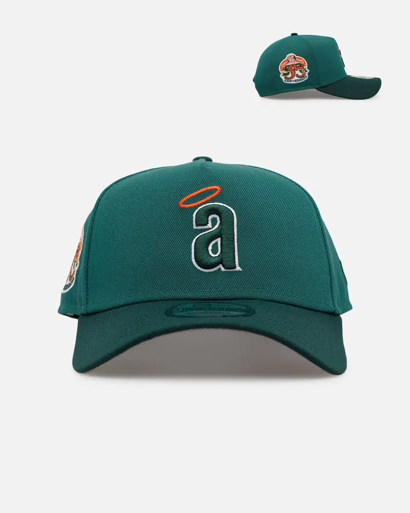 New Era California Angels 'Citrus 2.0' 9Forty A-Frame Snapback Dark Green/Orange 1