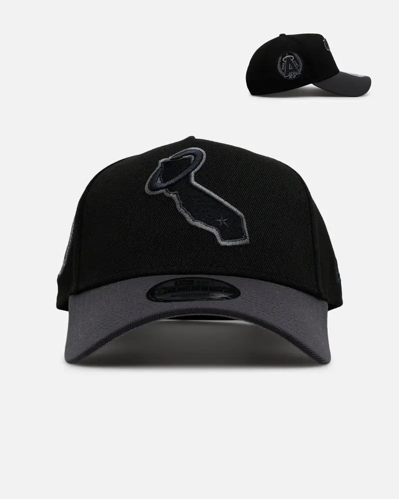 New Era California Angels 'Stealth' 9Forty A-Frame Snapback Black/Charcoal 1