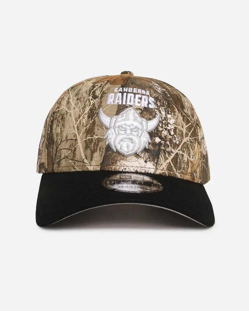New Era Canberra Raiders 'Nrl Real Tree' 9Forty A-Frame Snapback Real Tree Camo 1