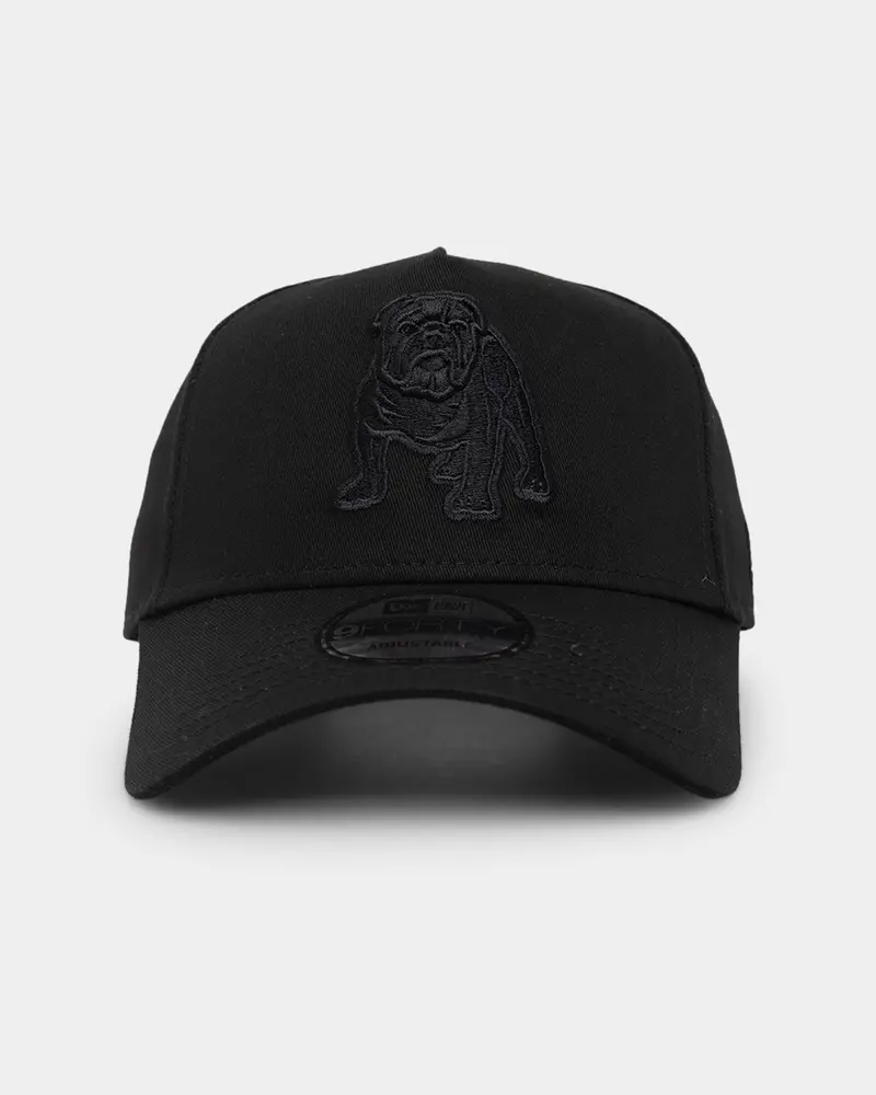 New Era Canterbury-Bankstown Bulldogs 'Black On Black' 9Forty A-Frame Snapback Black 1