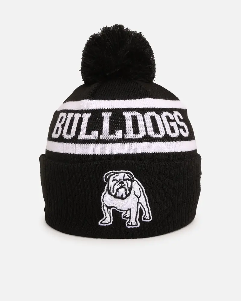 New Era Canterbury-Bankstown Bulldogs 'Nrl Black White Beanies' Knitted Beanie Black 1