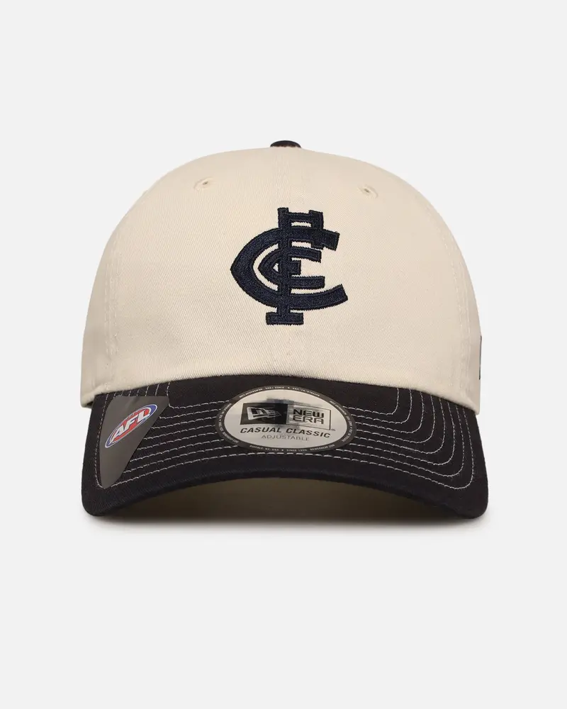 New Era Carlton Blues 'Afl 2025 2 Tone' Casual Classic Strapback Chrome White 1