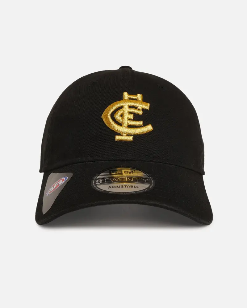 New Era Carlton Blues 'Afl Black & Gold' 9Twenty Strapback Black/Gold 1