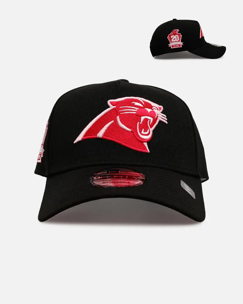 New Era Carolina Panthers 'Black And Pink' 9Forty A-Frame Snapback Black/Pink 1
