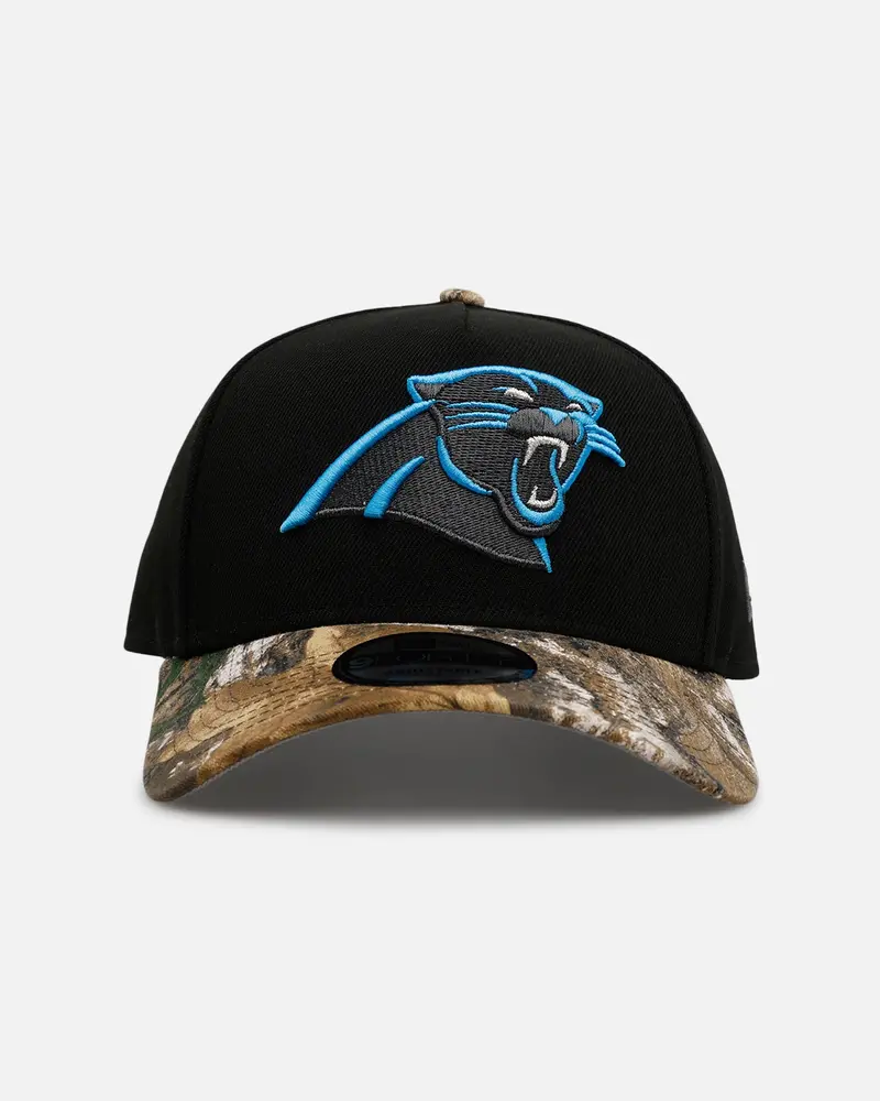 New Era Carolina Panthers 'Black Crown Realtree Visor' 9Forty A-Frame Snapback Realtree Edge/Black 1