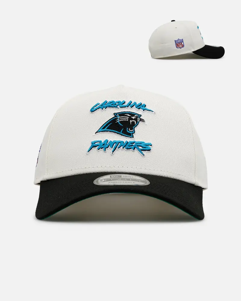 New Era Carolina Panthers 'Throwback Bowl' 9Forty A-Frame Snapback Chrome/Otc 1