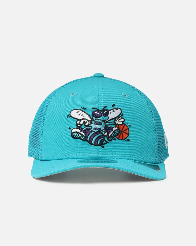 New Era Charlotte Hornets 'Hwc' 9Seventy Trucker Stretch Snapback Turquoise 1