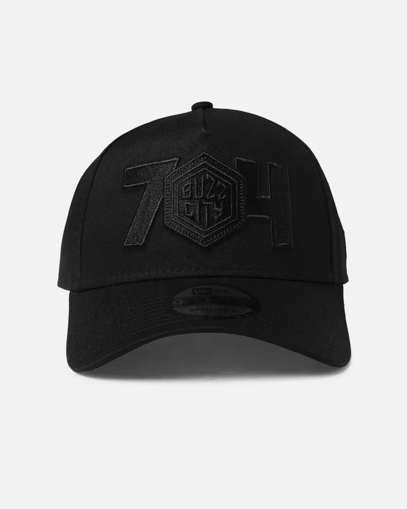 New Era Charlotte Hornets 'Nba Black On Black' 9Forty A-Frame Snapback Black 1