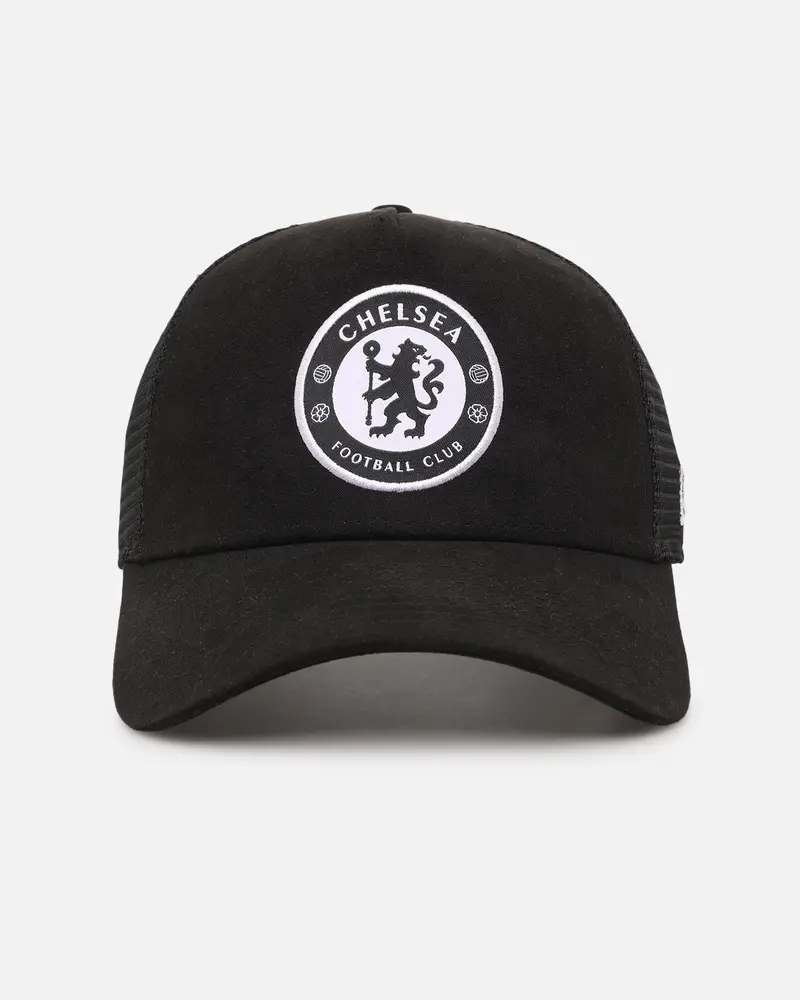New Era Chelsea Football Club 9Forty A-Frame Trucker Snapback Black 1