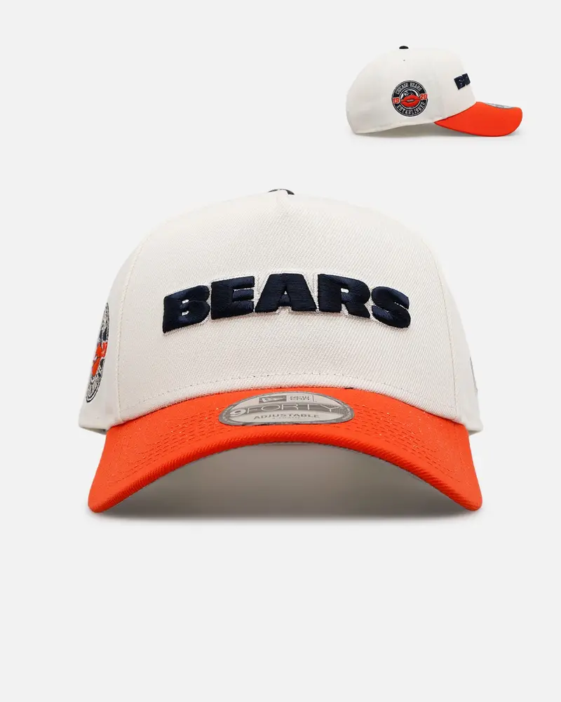 New Era Chicago Bears 'Chrome Metallic Wordmark' 9Forty A-Frame Snapback Chrome 1