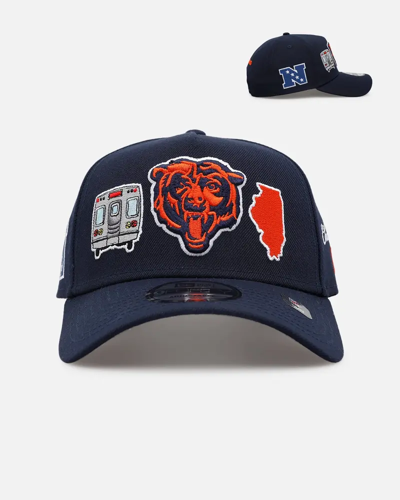 New Era Chicago Bears 'City Icons' 9Forty A-Frame Snapback Navy 1