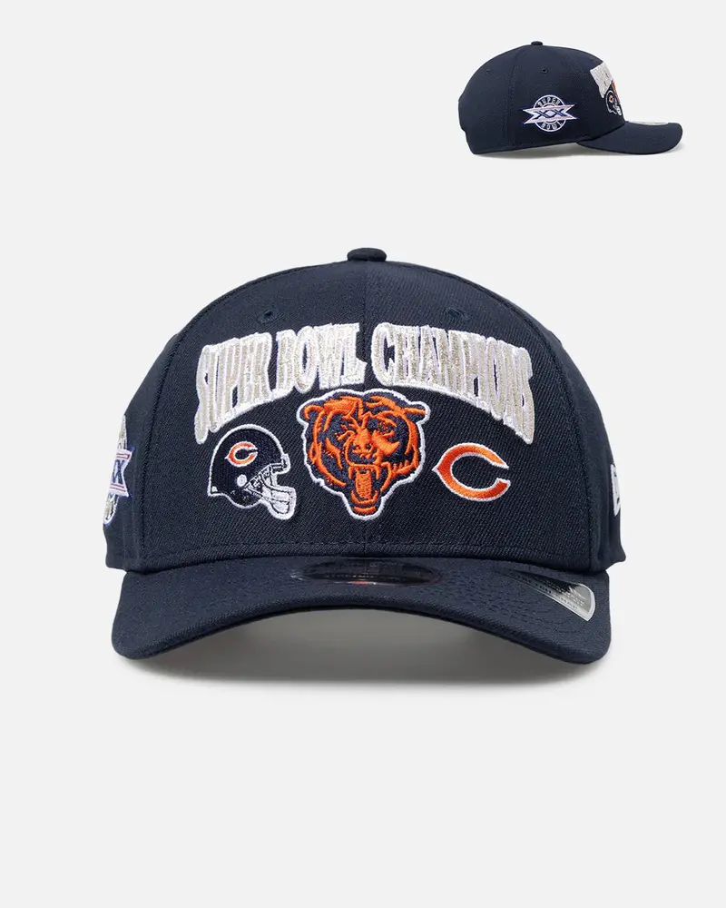 New Era Chicago Bears 'Super Bowl Champs' 9Seventy Stretch Snapback Official Team Colour 1