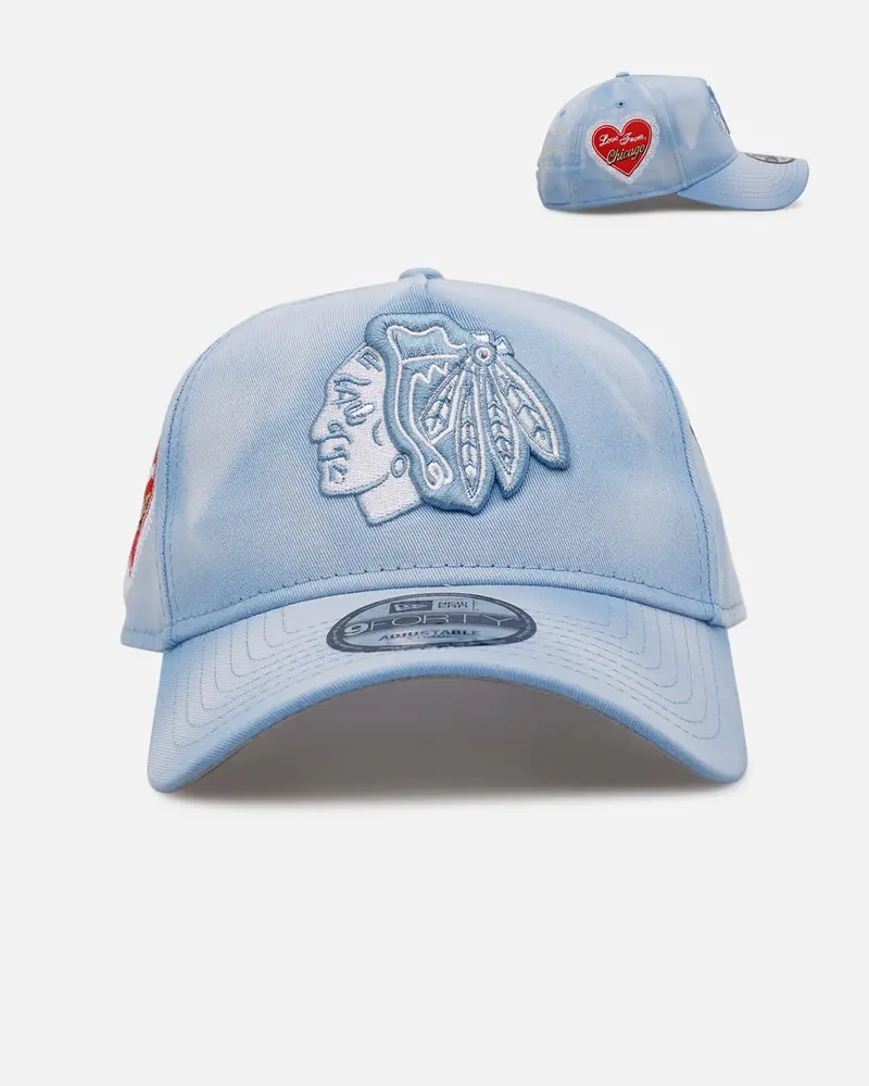 New Era Chicago Blackhawks 'Hopeless Romantic' 9Forty A-Frame Snapback Sky Blue 1