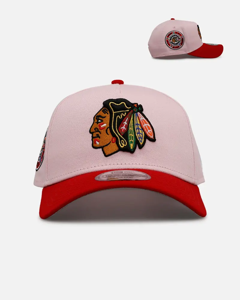 New Era Chicago Blackhawks 'Pink Crown' 9Forty A-Frame Snapback Pink 1