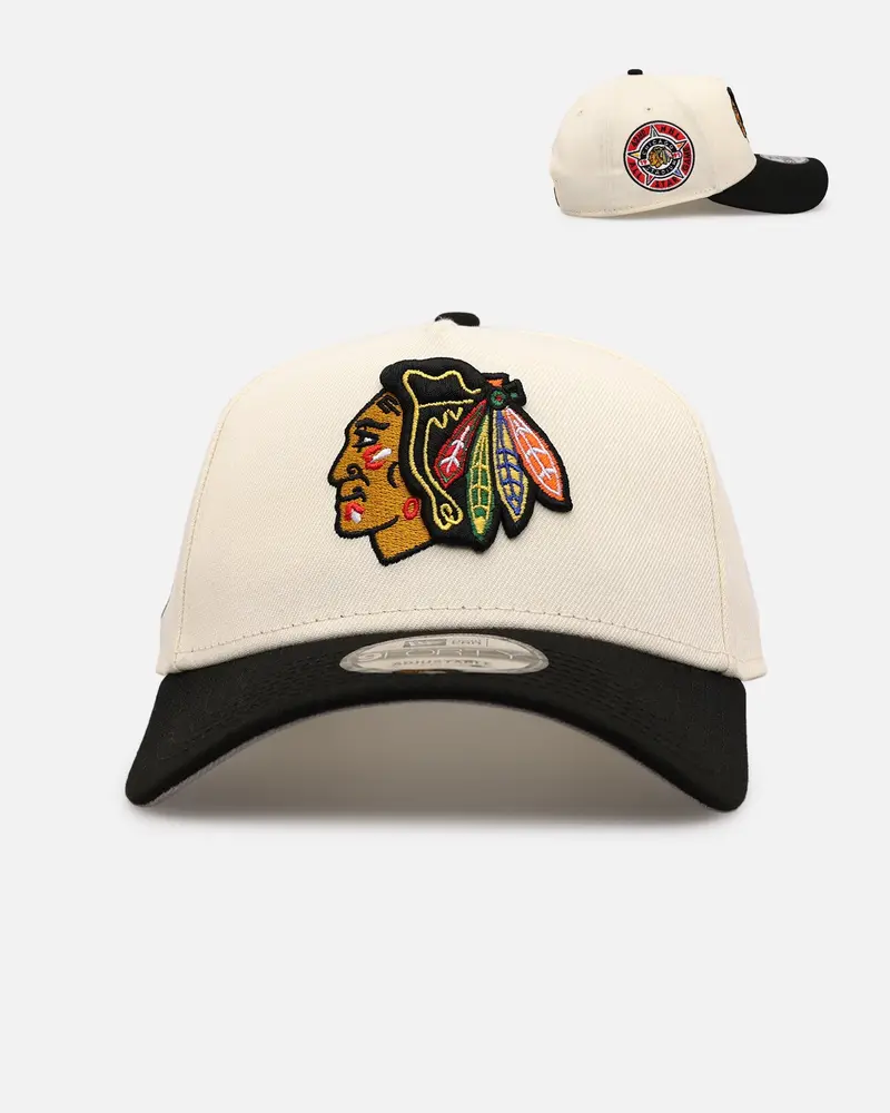 New Era Chicago Blackhawks 'Team Color Visor' 9Forty A-Frame Snapback Chrome/Official Team Color 1