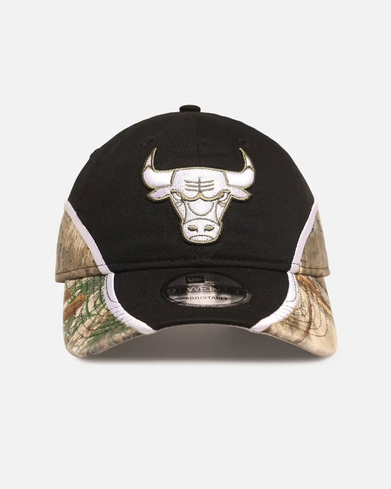 New Era Chicago Bulls 'Black Realtree' 9Twenty Strapback Black/Realtree 1