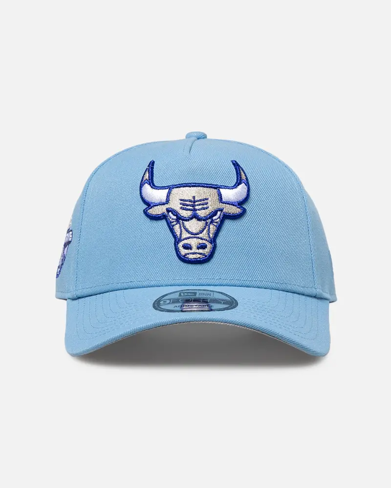 New Era Chicago Bulls 'Black Sky Blue' 9Forty A-Frame Snapback Sky Blue 1